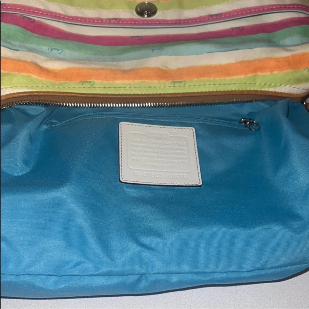 Coach vibrant stripes